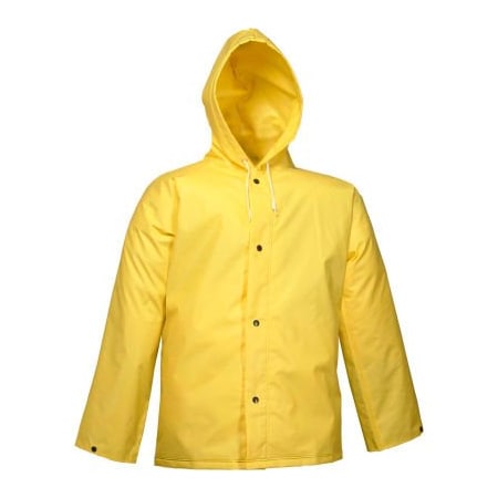 Tingley® J56107 DuraScrim„¢ Storm Fly Front Hooded Jacket, Yellow, 5XL